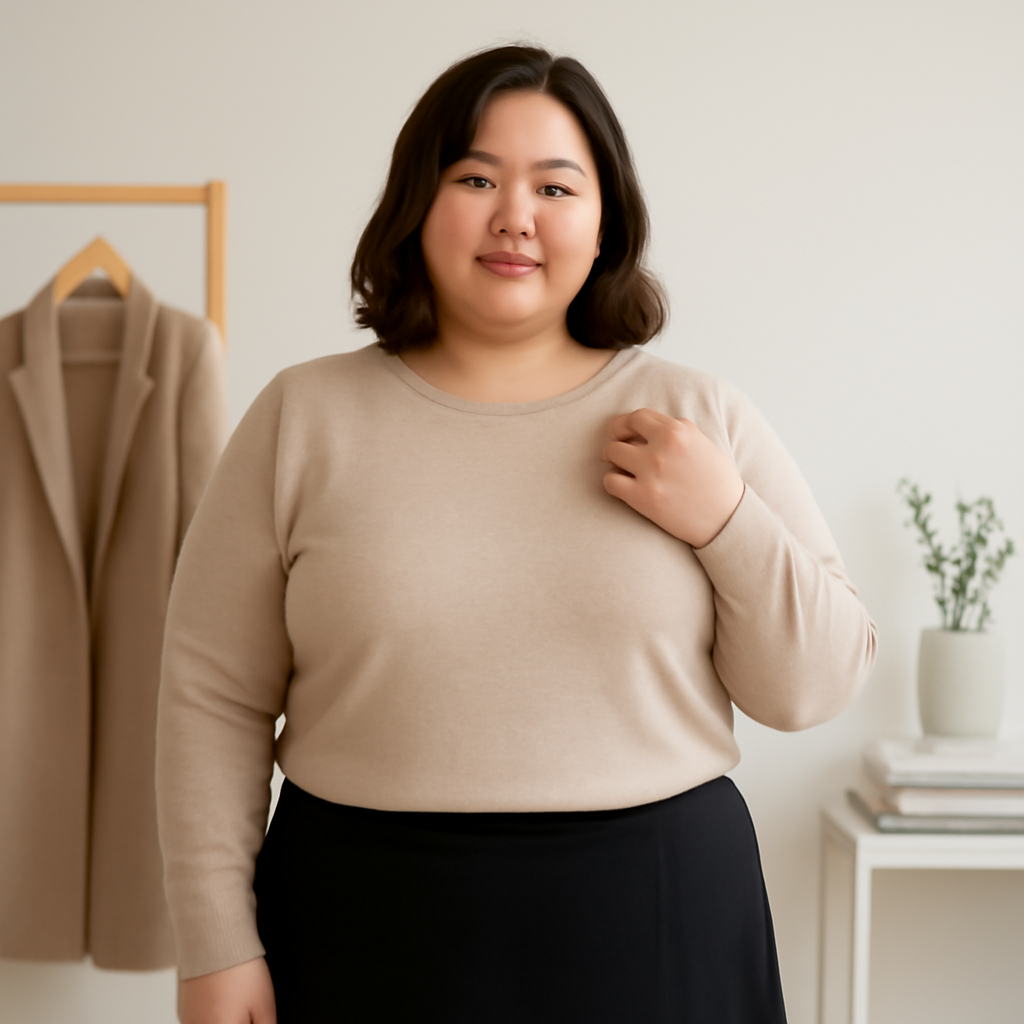 통통한여자옷 대표 이미지